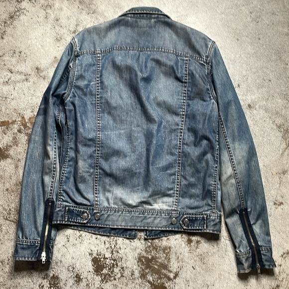 Marc by Marc Jacobs military strip Denim Jacket. Size Large - Picture 3 of 10